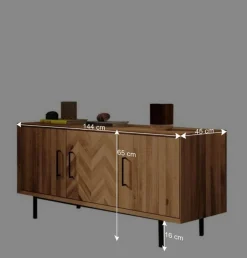 Kommode mit drei Türen im Skandi Design - Kerfa^Wohnen New