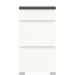 Wohnen Kommode mit Schublade und zwei Schuhklappen - Suad