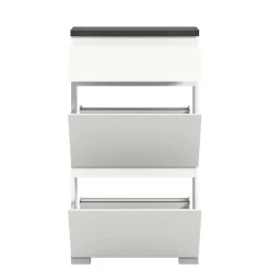 Wohnen Kommode mit Schublade und zwei Schuhklappen - Suad