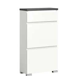 Wohnen Kommode mit Schublade und zwei Schuhklappen - Suad