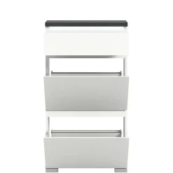 Wohnen Kommode mit Schublade und zwei Schuhklappen - Suad