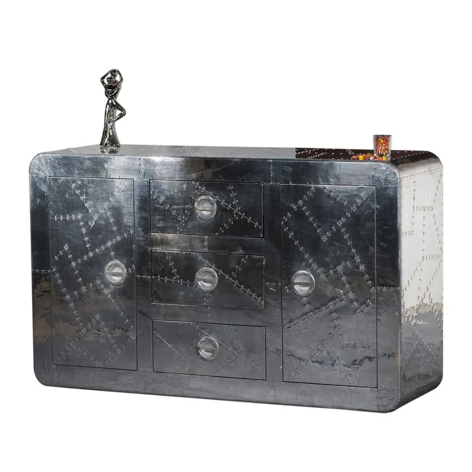 Kommode Pilot in Alufarben^Wohnen New