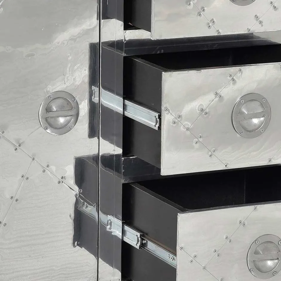 Kommode Pilot in Alufarben^Wohnen New