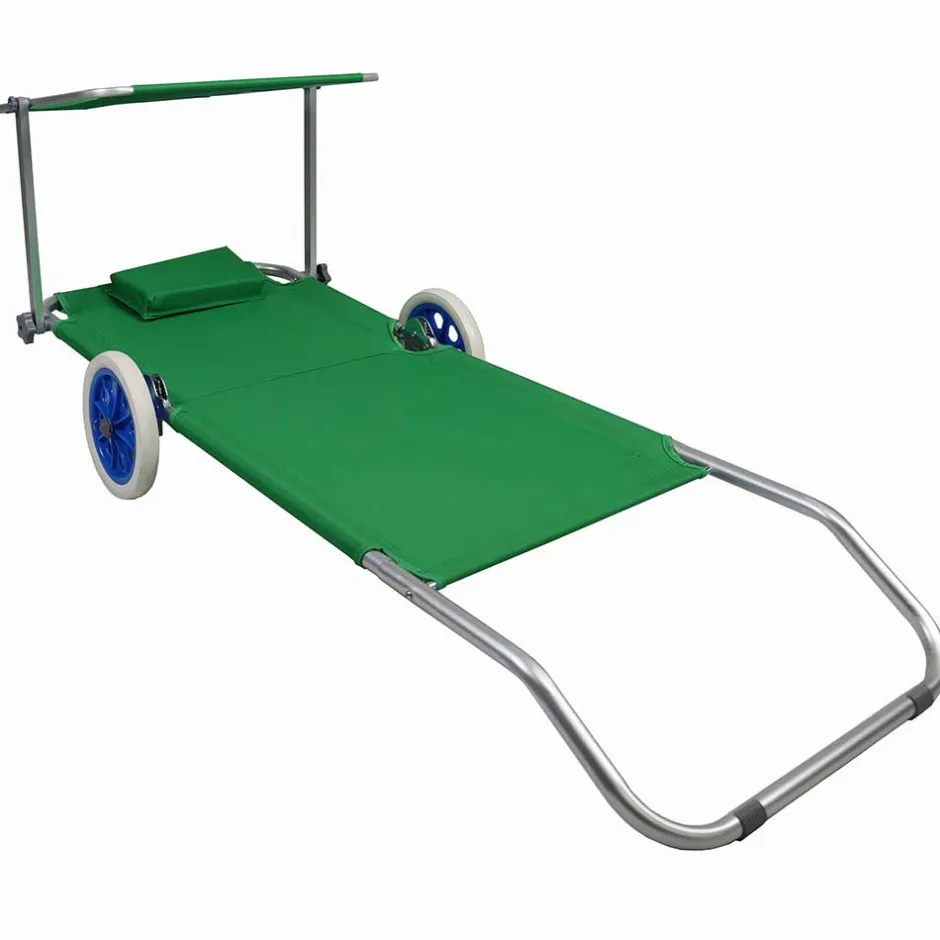 Wohnen Kompakte Rollliege für Garten oder Strand - Asan