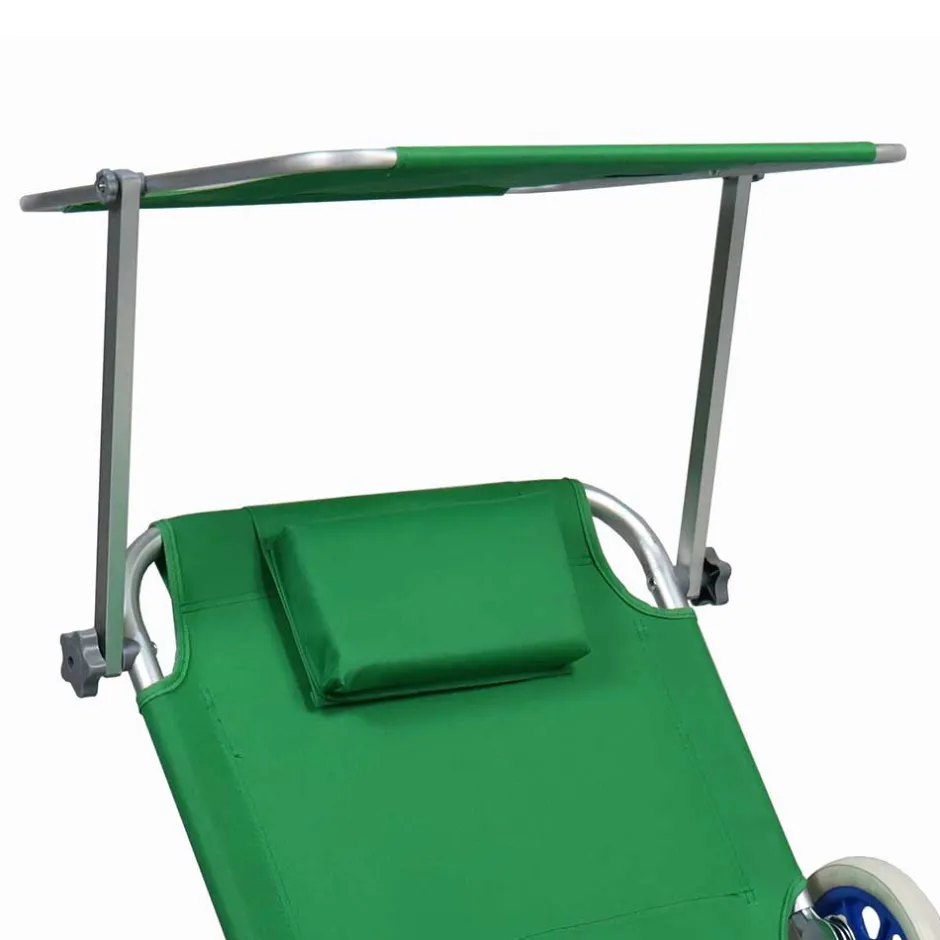 Wohnen Kompakte Rollliege für Garten oder Strand - Asan