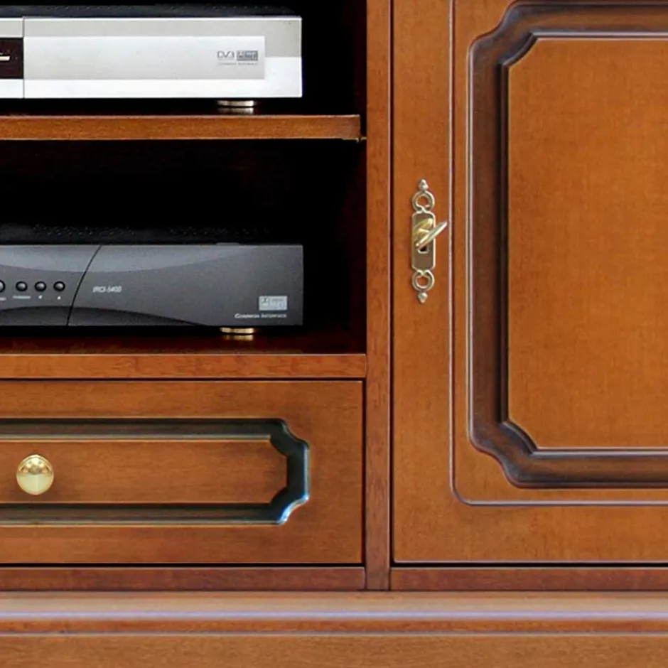 Kompaktes TV Board - Klassisches Design - Kimms^Wohnen Discount