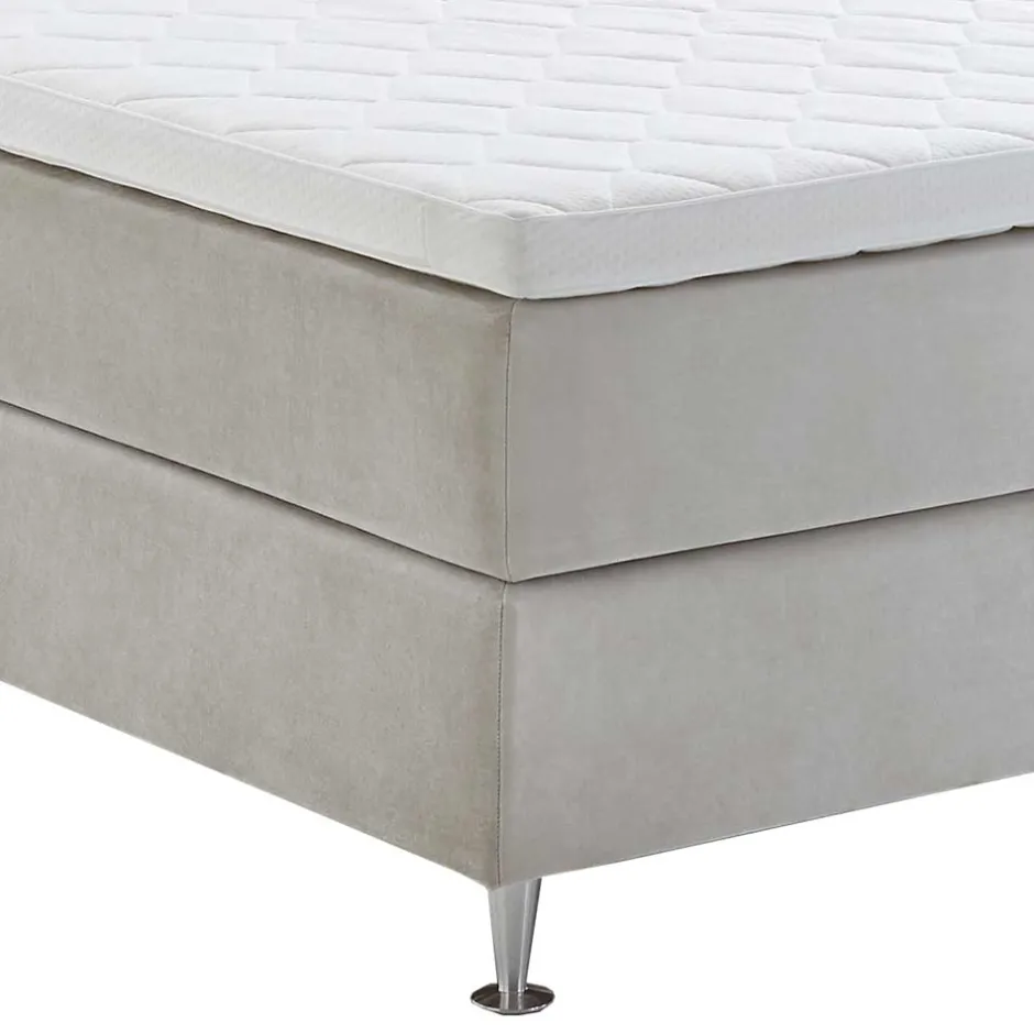 Wohnen Komplett Boxspringbett in Creme - Skowera
