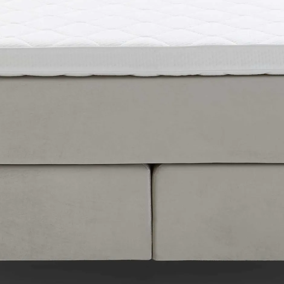 Wohnen Komplett Boxspringbett in Creme - Skowera