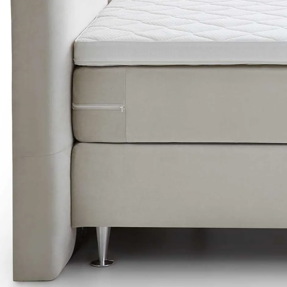 Wohnen Komplett Boxspringbett in Creme - Skowera