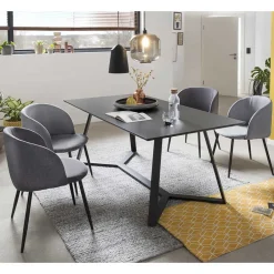 Komplette Essgruppe im Industrial Style - Calist (fünfteilig)^Wohnen Clearance