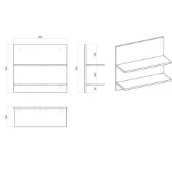 Komplette Schlafzimmereinrichtung Set - Naiavio (fünfteilig)^Wohnen New