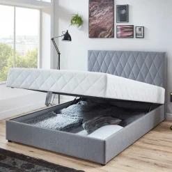 Wohnen Komplettes Polsterbett H2 mit Stauraum - Enda