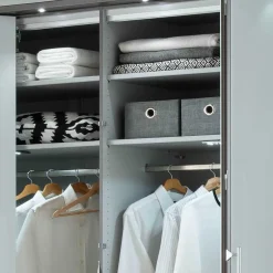 Komplettschlafzimmer mit LED Beleuchtung - Geraldine (vierteilig)^Wohnen