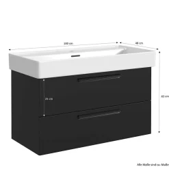 Komplett-Waschtisch für eine Armatur - Ostoro^Wohnen Discount