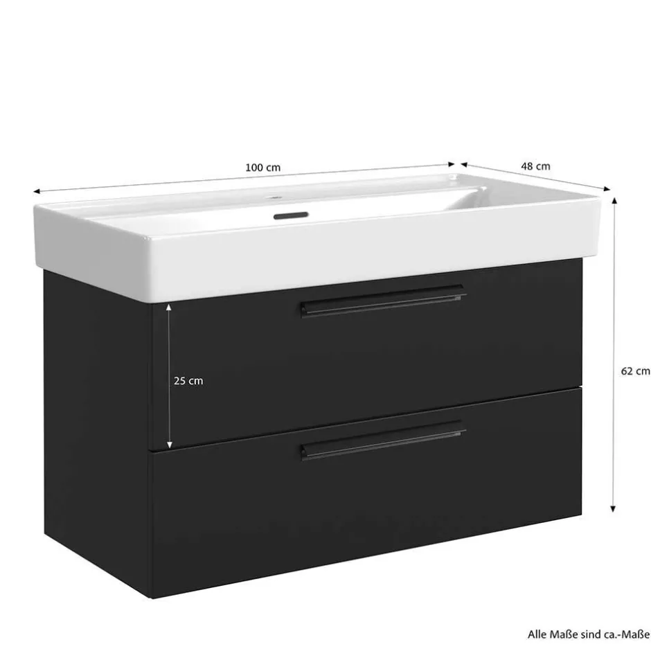 Komplett-Waschtisch für eine Armatur - Ostoro^Wohnen Discount