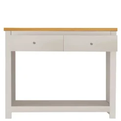 Konsolentisch in Cremeweiß mit Eiche - Langoona^Wohnen Discount