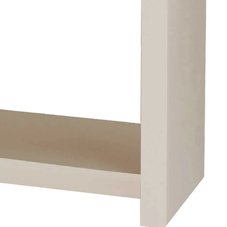 Konsolentisch in Cremeweiß mit Eiche - Langoona^Wohnen Discount