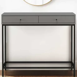 Wohnen Konsolentisch in Grau mit Schwarz - Lagista