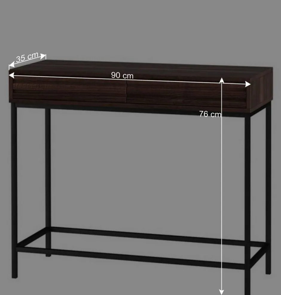 Konsolentisch in Walnuss Optik - Teleska^Wohnen Best