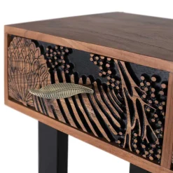 Wohnen Konsolentisch mit Schnitzerei und Lack - Marcel