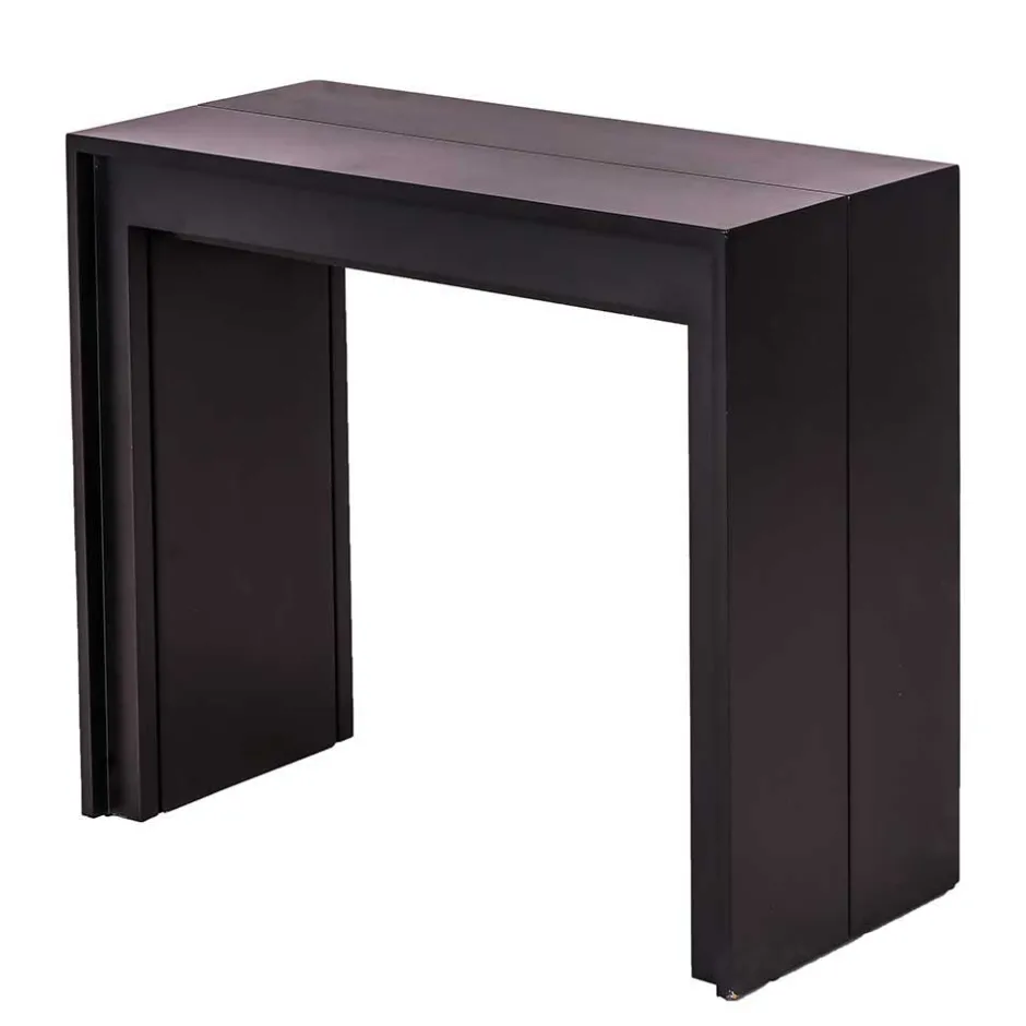 Konsolentisch verlängerbar als großer Esstisch Sumilar in Schwarz^Wohnen Discount
