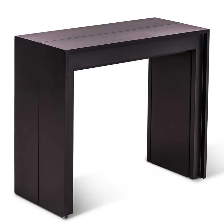 Konsolentisch verlängerbar als großer Esstisch Sumilar in Schwarz^Wohnen Discount