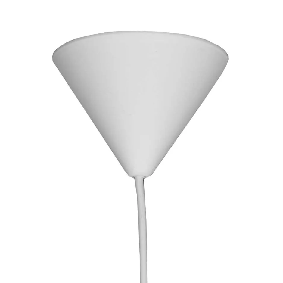 Wohnen Kugelleuchte aus Flachs Gewebe in Weiß - Peso