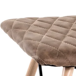 Wohnen Kunstleder Hocker im Skandi Design - Arianno