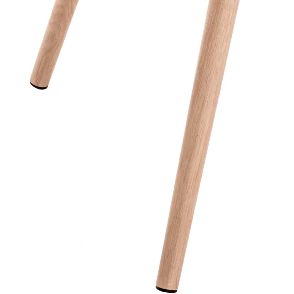 Wohnen Kunstleder Hocker im Skandi Design - Arianno