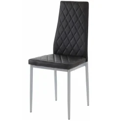 Wohnen Kunstleder Stühle mit hoher Lehne - Sanura (Set)