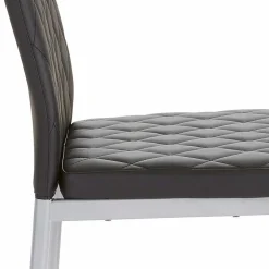 Wohnen Kunstleder Stühle mit hoher Lehne - Sanura (Set)