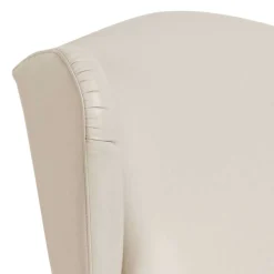 Wohnen Kunstledersessel mit Ohren in Beige - Maduera