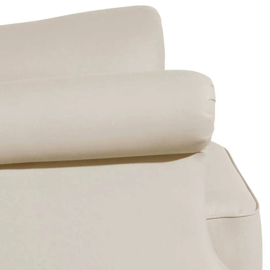 Wohnen Kunstledersessel mit Ohren in Beige - Maduera