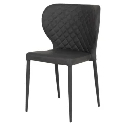 Wohnen Kunstlederstühle mit Rauten Steppung - Trendenca (4er Set)