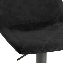 Kunstleder-Tresenstuhl in Schwarz - Derict^Wohnen Sale