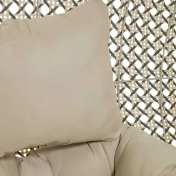 Wohnen Kunstrattan Geflechtsessel hängend mit Gestell - Axinta