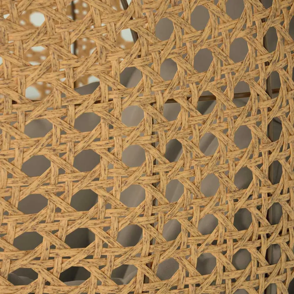 Kunstrattan Hängesessel in Naturoptik Beige - Trokania^Wohnen Discount