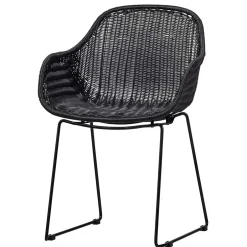 Kunstrattan Stühle in Schwarz - Delhia (2er Set)^Wohnen Outlet