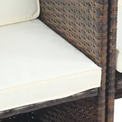 Kunstratten Outdoorstühle in Braun - Dorau (2er Set)^Wohnen Discount