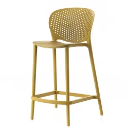 Wohnen Kunststoff Barstühle in Gelb - Vlatu (2er Set)