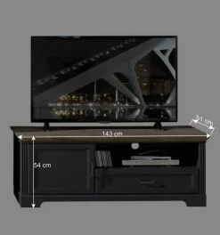 Wohnen Landhaus Anbauwand zweifarbig - Thumbs (dreiteilig)