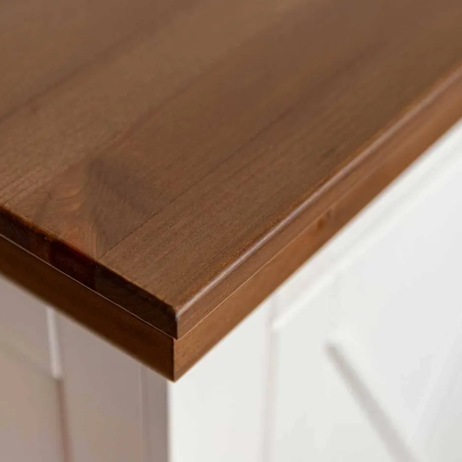 Wohnen Landhaus Anrichte aus Kiefer zweifarbig - Zalya