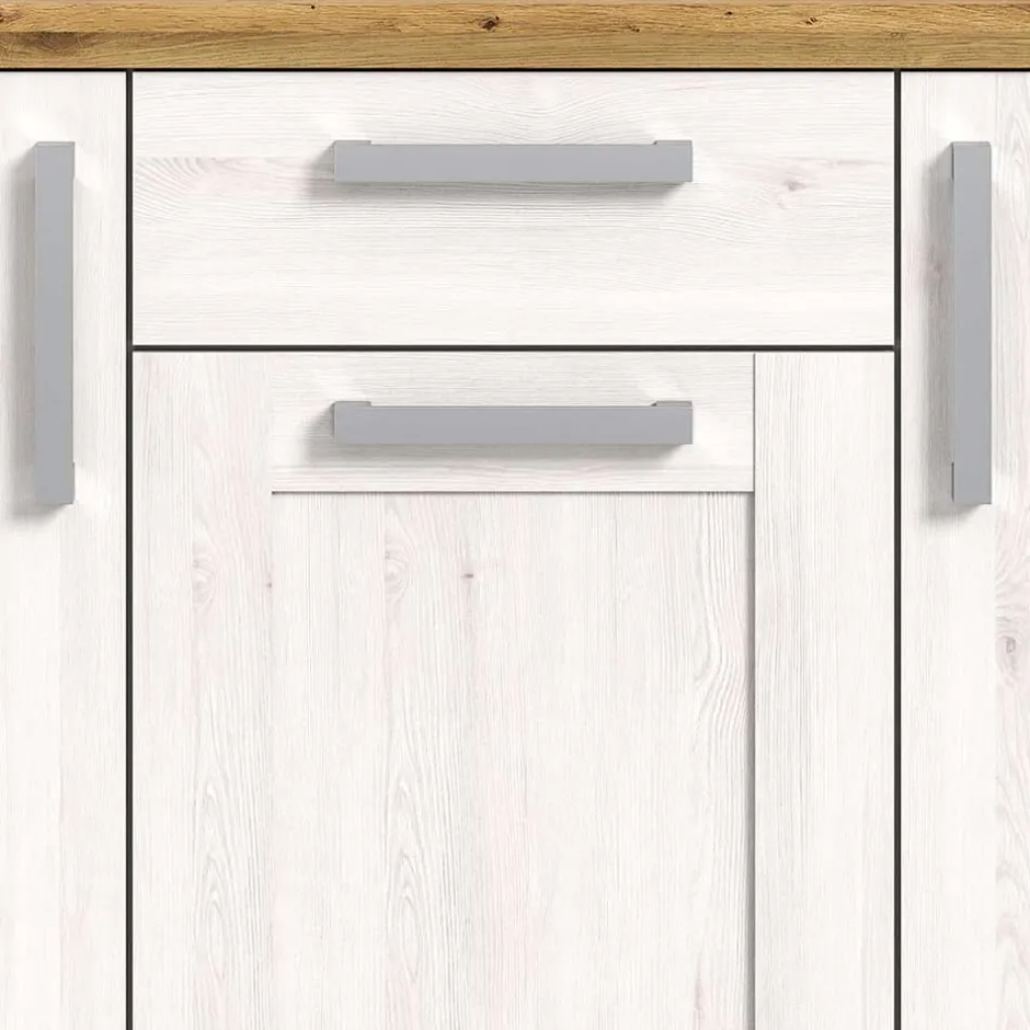 Landhaus Anrichte in Holzoptik Lärche Weiß - Tocella^Wohnen Best