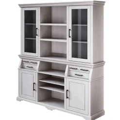 Wohnen Landhaus Buffetschrank in Weiß Kiefer gewachst - Curcay