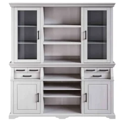 Wohnen Landhaus Buffetschrank in Weiß Kiefer gewachst - Curcay