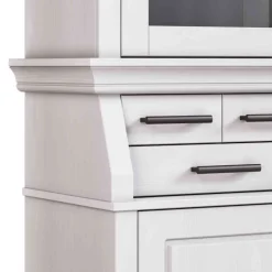 Wohnen Landhaus Buffetschrank in Weiß Kiefer gewachst - Curcay