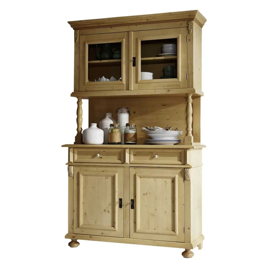 Landhaus Buffetschrank Zalau aus Fichte Massivholz^Wohnen Sale