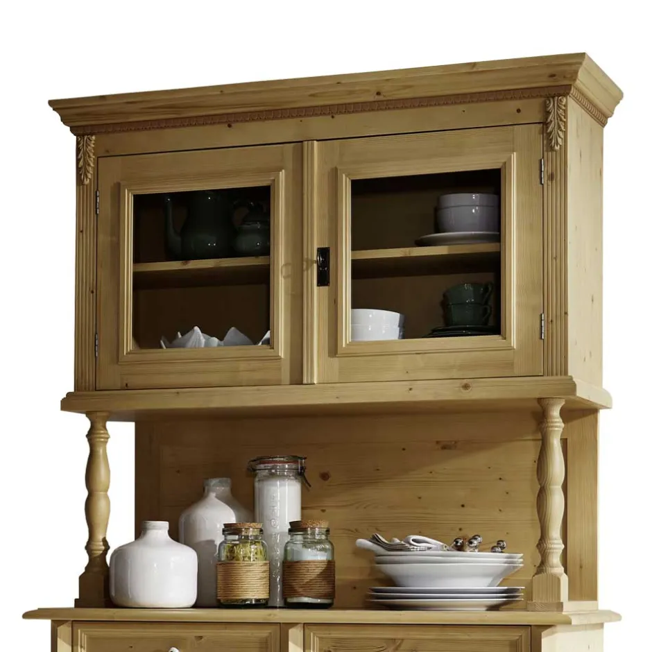 Landhaus Buffetschrank Zalau aus Fichte Massivholz^Wohnen Sale