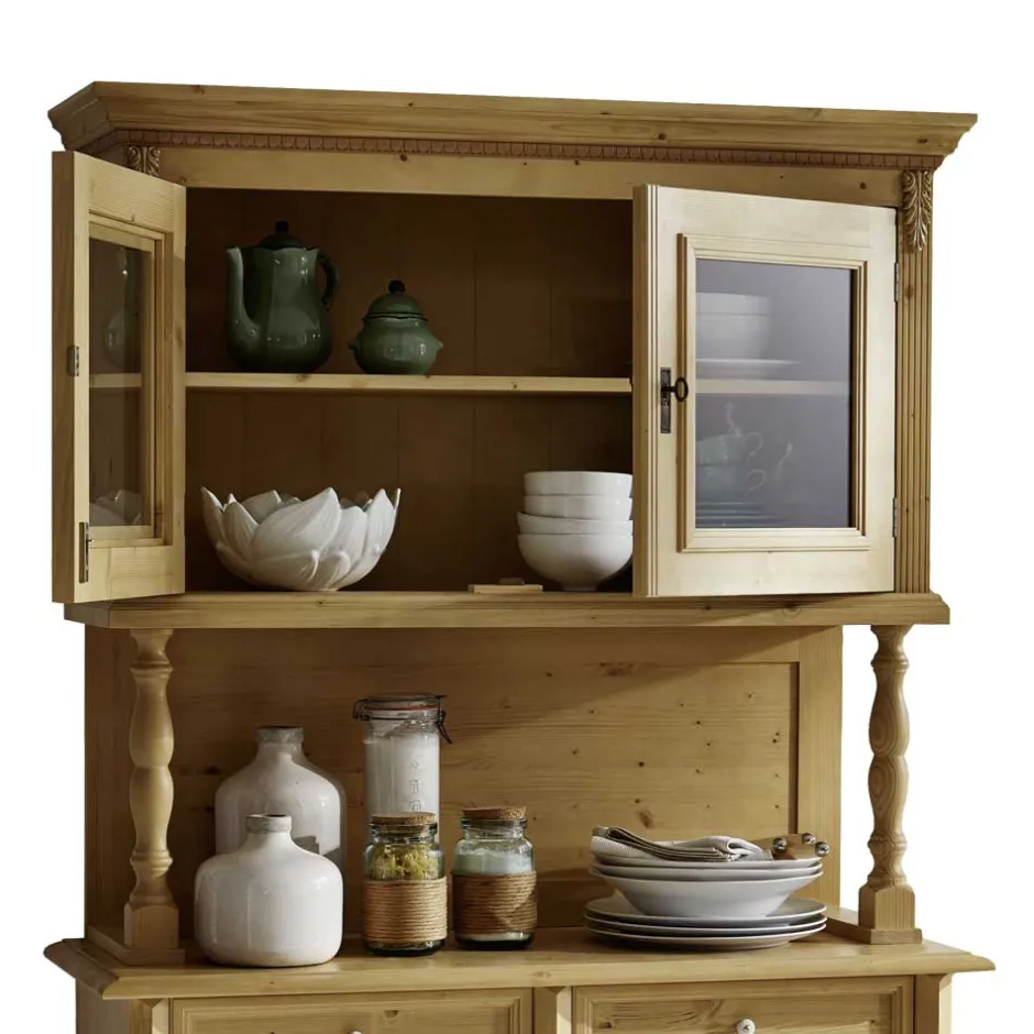 Landhaus Buffetschrank Zalau aus Fichte Massivholz^Wohnen Sale