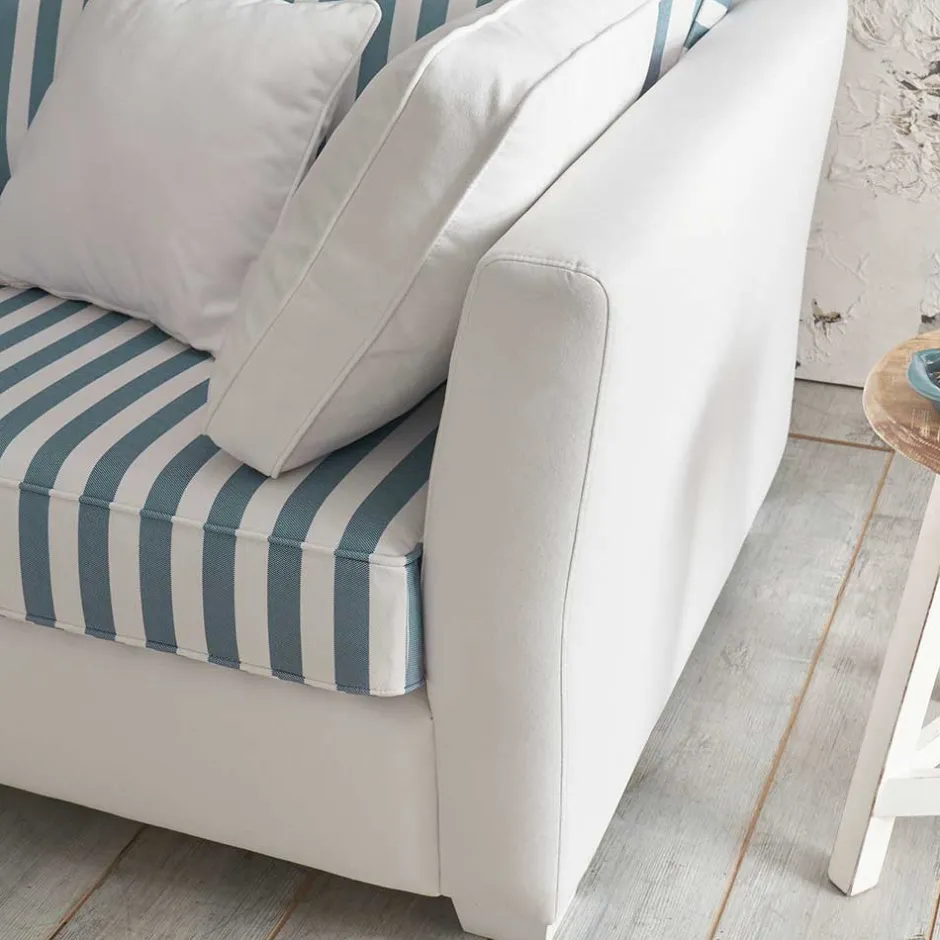 Wohnen Landhaus Couch gestreift - Ganbriassa